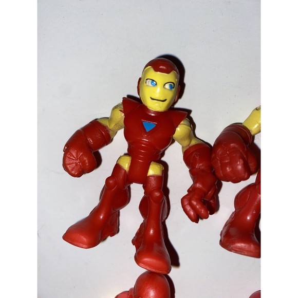Marvel Playskool Heroes Lot Iron Man Mark Hall Armor Classic Silver Centurion - Picture 3 of 15